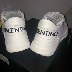 White fashionable designer sneakers!!! Valentino men sneakers Us Size 10.